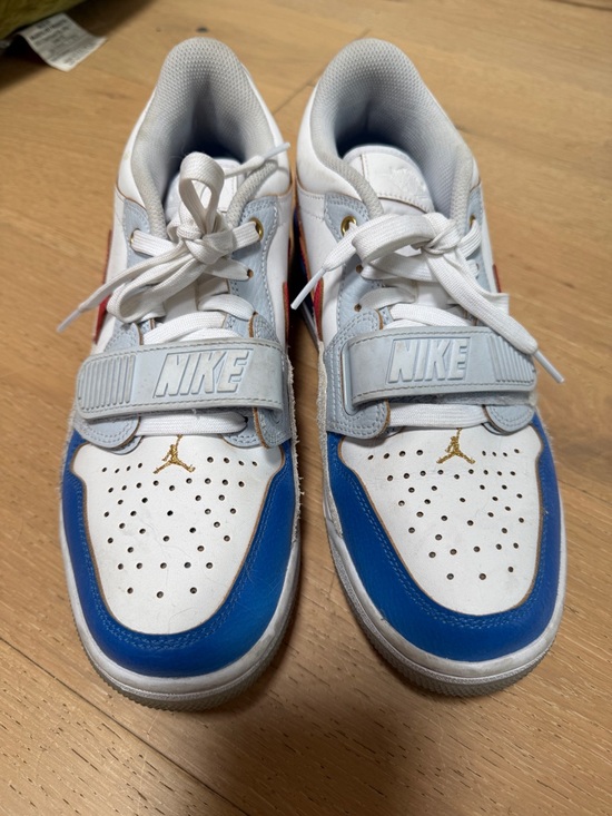 Nike Other - Nike Low-Top Sneakers in White, Blue & Gold